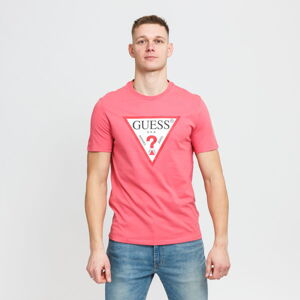 Tričko s krátkym rukávom GUESS M Triangle Logo Tee ružový