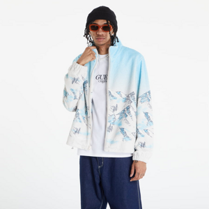 Jesenná bunda GUESS Maxi Print Jacket modrá/biela