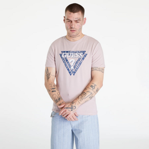 Tričko s krátkym rukávom GUESS Triangle Logo T-shirt Růžové