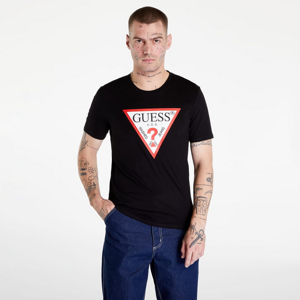 Tričko s krátkym rukávom GUESS Triangle Logo T-shirt Černé