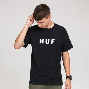 Tričko s krátkym rukávom HUF Essentials OG Logo Tee čierne