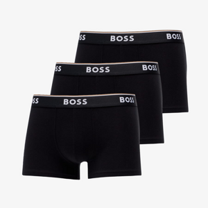 Hugo Boss 3-Pack of Stretch-Cotton Trunks With Logo Waistbands black stone washed no length