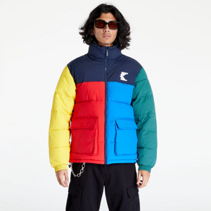 Pánska zimná bunda Karl Kani OG Block Puffer Jacket Modrá/Červená/Zelená