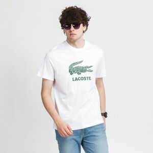 Tričko s krátkym rukávom LACOSTE Big Crocodile Logo Tee biele