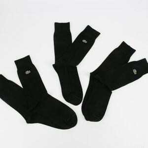 Ponožky LACOSTE Cotton Blend Sock 3-Pack čierne