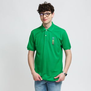 Polo tričko LACOSTE Men’s Lacoste x Polaroid Coloured Crocodiles Classic Fit Polo Shirt zelené