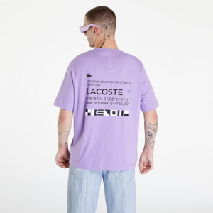 Tričko s krátkym rukávom LACOSTE T-shirt Fialové