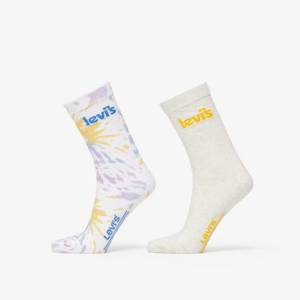 Ponožky Levi's ® 2-Pack Owl Tie Dye Socks Set biele