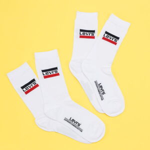 Ponožky Levi's ® 2Pack Regular Cut Sportwear Logo biele