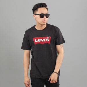 Tričko s krátkym rukávom Levi's ® Graphic Setin Neck HM čierne