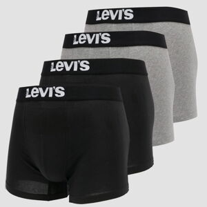 Levi's ® Solid Basi Boxer 4Pack melange šedé / čierne