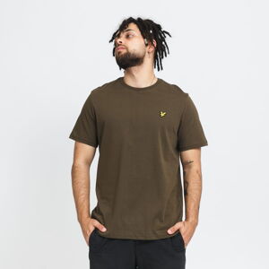 Tričko s krátkym rukávom Lyle & Scott Plain T-Shirt tmavo olivové