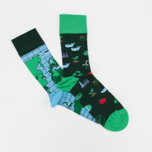 Ponožky Many Mornings Save The Planet Socks zelené / modré