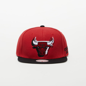 Snapback Mitchell & Ness Caps NBA Logo Blur Snapback Bulls červená/čierna