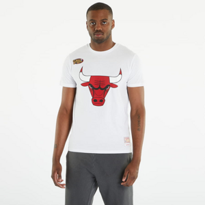 Tričko s krátkym rukávom Mitchell & Ness NBA Team Logo Tee Bulls optic white