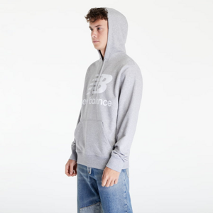 Mikina New Balance Essentials Pullover Hoodie Athletic Grey
