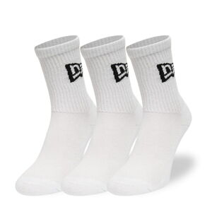 Ponožky New Era Flag Crew 3-Pack White