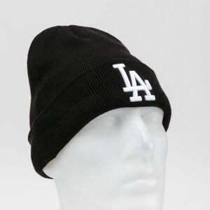 Zimná čiapka New Era MLB Essential Cuff Knit Beanie LA čierny / biely