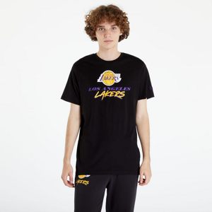 Tričko s krátkym rukávom New Era NBA Script Tee Los Angeles Lakers Black