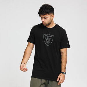 Tričko s krátkym rukávom New Era NFL Reflective Print Tee Raiders čierne