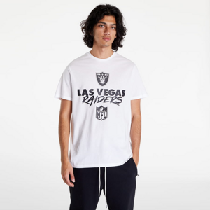 Tričko s krátkym rukávom New Era Nfl Script Tee Las Vegas Raiders Bílé