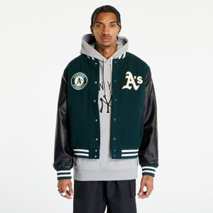 Bomber bunda New Era Oakland Athletics Mlb Large Logo Varsity Jacket Dark Green