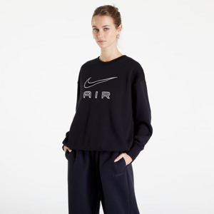 Dámska mikina Nike Air Fleece Crew Sweatshirt black/ relaxed