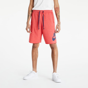 Teplákové kraťasy Nike M NSW Sportswear Essentials Shorts melange červené