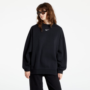 Dámska mikina Nike Over-Oversized Fleece Crew Sweatshirt Black/ White
