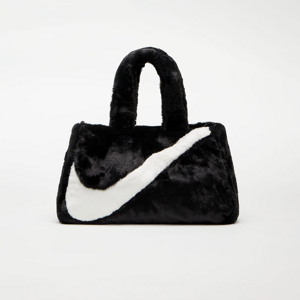 Kabelka Nike Sportswear Faux Fur Tote (10L) Black/ Black/ Sail