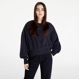 Dámska mikina Nike Sportswear Plush Mod Crop Crew-Neck Sweatshirt black/ relaxed
