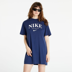 Šaty Nike Sportswear Short-Sleeve Graphic Dress tyrkysové