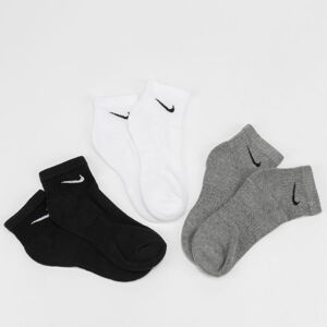Ponožky Nike U NK Everyday Lightweight Ankle 3 Pack melange šedé / čierne / biele