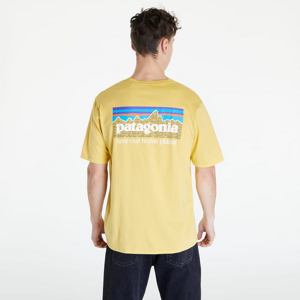 Pánske tričko Patagonia P-6 Mission Organic T-Shirt Surfboard Yellow