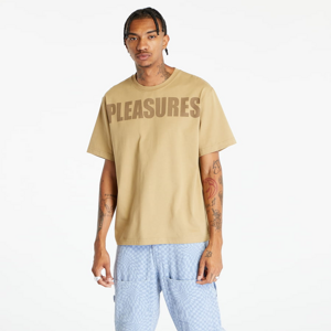 Tričko s krátkym rukávom PLEASURES Expand Heavyweight Short Sleeve Tee Brown
