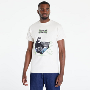 Tričko s krátkym rukávom PLEASURES Synth T-Shirt Krémové
