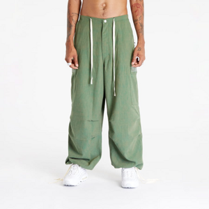 PLEASURES Visitor Wide Fit Cargo Pants Green