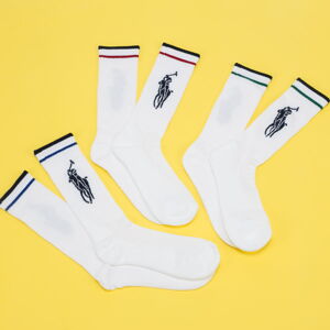 Ponožky Polo Ralph Lauren 3Pack BPP Socks biele