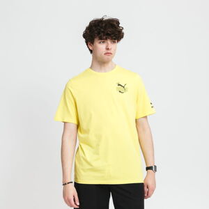 Tričko s krátkym rukávom Puma Graphic Tee Streetwear žlté
