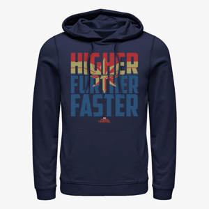 Queens Captain Marvel - Higher Faster Fill Unisex Hoodie Navy Blue