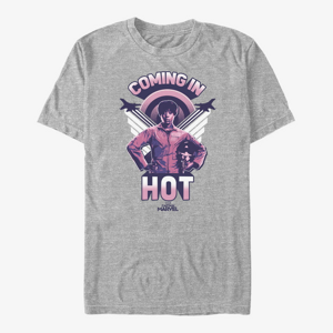 Queens Captain Marvel: Movie - Coming In Hot Unisex T-Shirt Heather Grey