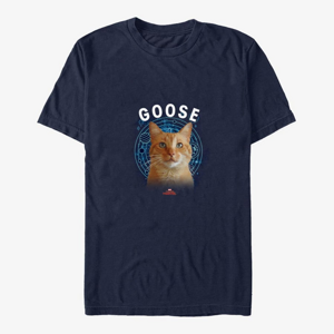 Queens Captain Marvel: Movie - Goose Cat Unisex T-Shirt Navy Blue