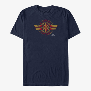 Queens Captain Marvel: Movie - Marvel Badge Unisex T-Shirt Navy Blue