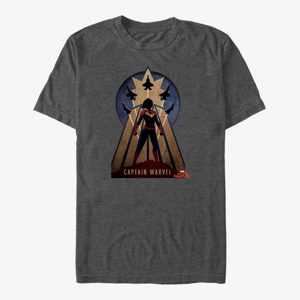 Queens Captain Marvel: Movie - Marvel Deco Unisex T-Shirt Dark Heather Grey