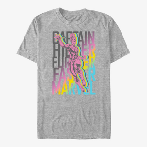 Queens Captain Marvel: Movie - Marvel Fly Stack Unisex T-Shirt Heather Grey