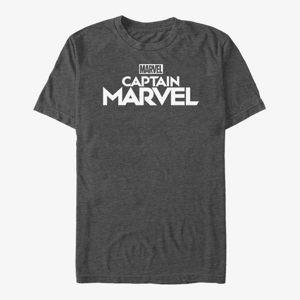 Queens Captain Marvel: Movie - Plain Captain Marvel Logo Unisex T-Shirt Dark Heather Grey