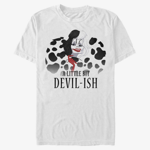 Queens Disney 101 Dalmatians - Scary Evil Cruella Unisex T-Shirt White