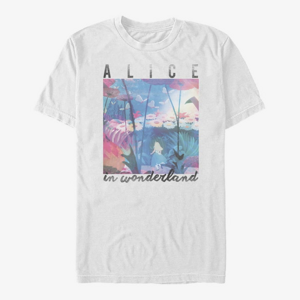 Queens Disney Alice In Wonderland - ALICE GARDEN SCENE - DSAX02ZGLE Unisex T-Shirt White