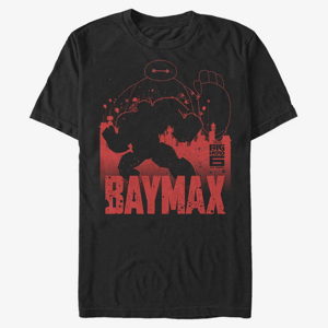Queens Disney Big Hero 6 Series - Baymax Sil Unisex T-Shirt Black