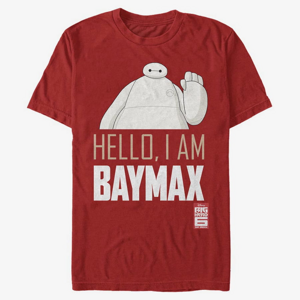 Queens Disney Big Hero 6 Series - Hello Baymax Unisex T-Shirt Red